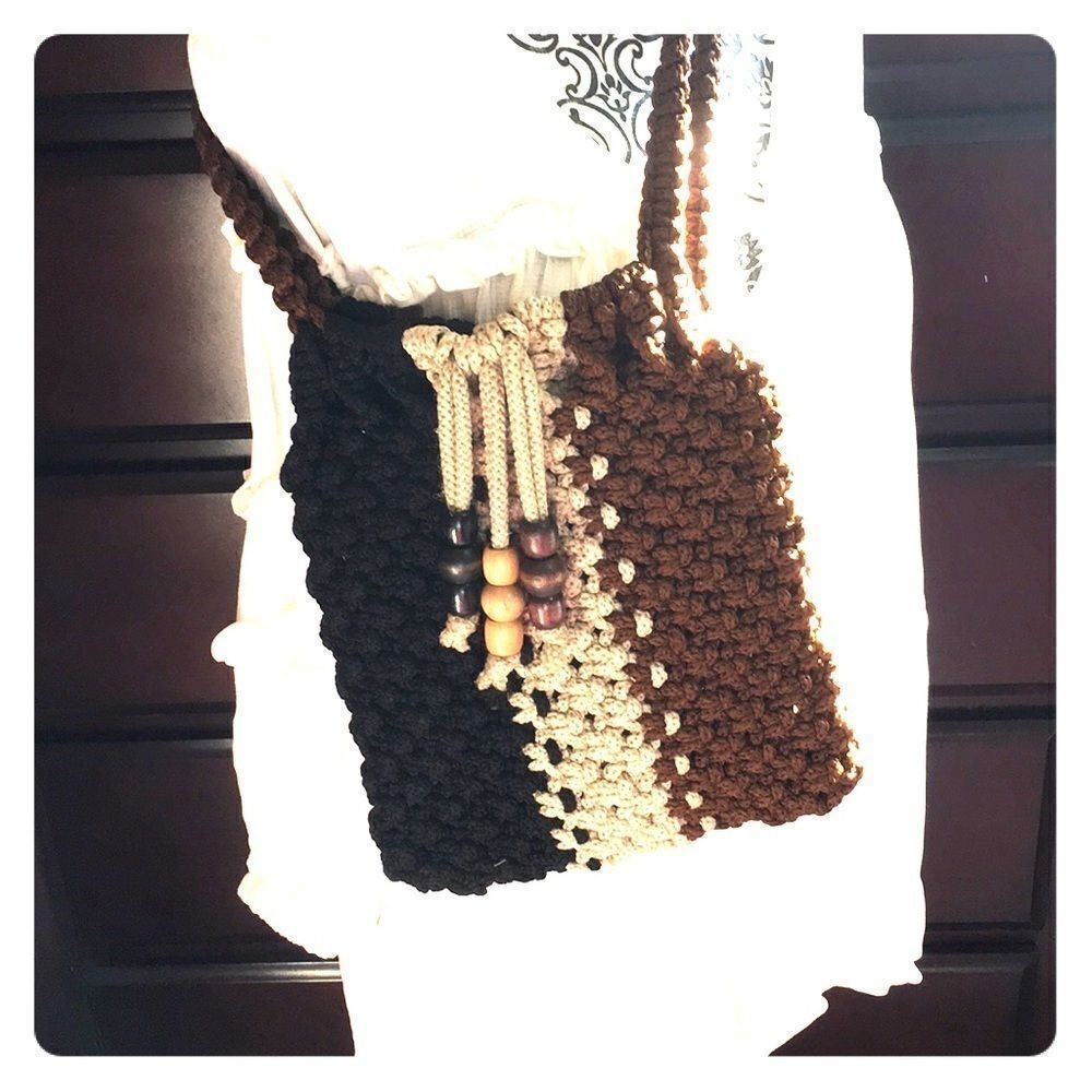 Bohemian Vintage Macrame Bag